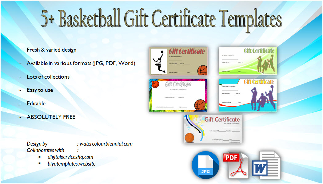 basketball gift certificate templates pdf, sports, editable, printable, customizable, basketball tournament certificate ideas, youth basketball certificates free download