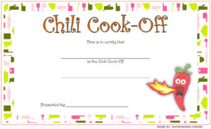 Download the best Chili Cook Off Certificate Template, contest winner certificates, first place, competition award templates, cook off, participation, funny, bbq, pdf, word, printable free!