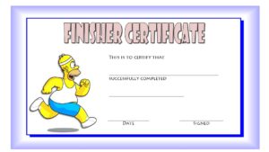Download Finisher Certificate Template, marathon, printable, completion, running award, participation, fun run templates editable, pdf, word for free!