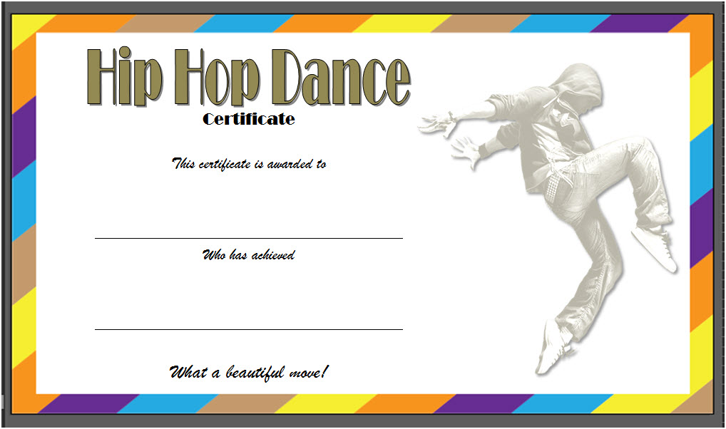 Download 6+ Hip Hop Dance Certificate Templates [COOLEST DESIGNS ...