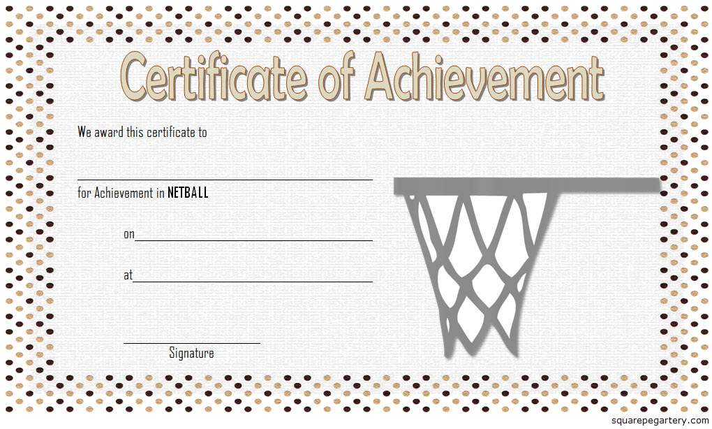 Netball Certificate Templates 10 Best Designs Fresh And Professional