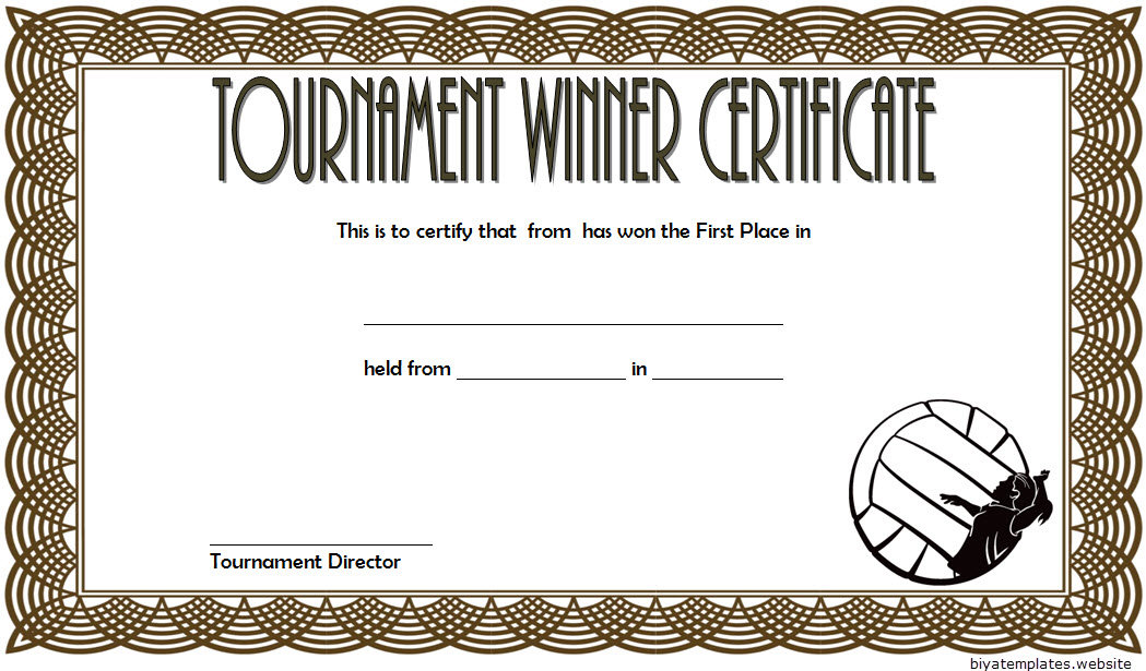 Download 8+ Volleyball Tournament Certificate Templates – Fresh ...