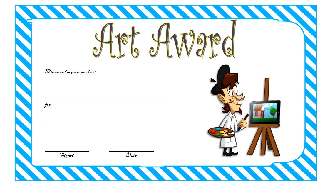 Editable Art Certificate Template