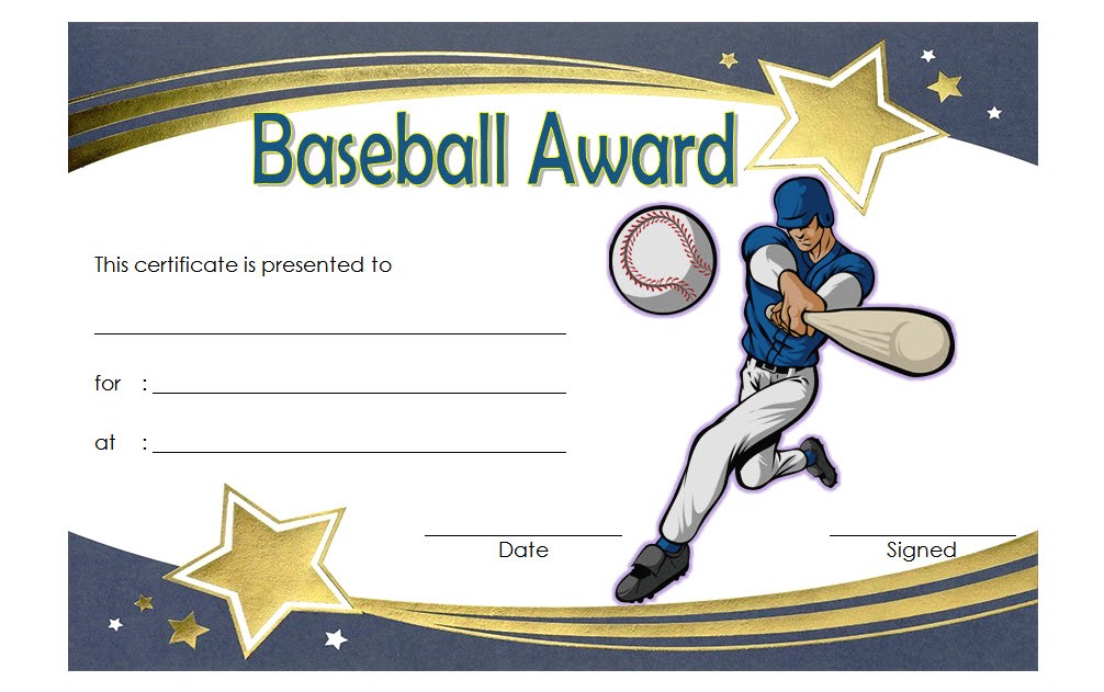 Editable Baseball Award Certificates 9 Sporty Designs Free 