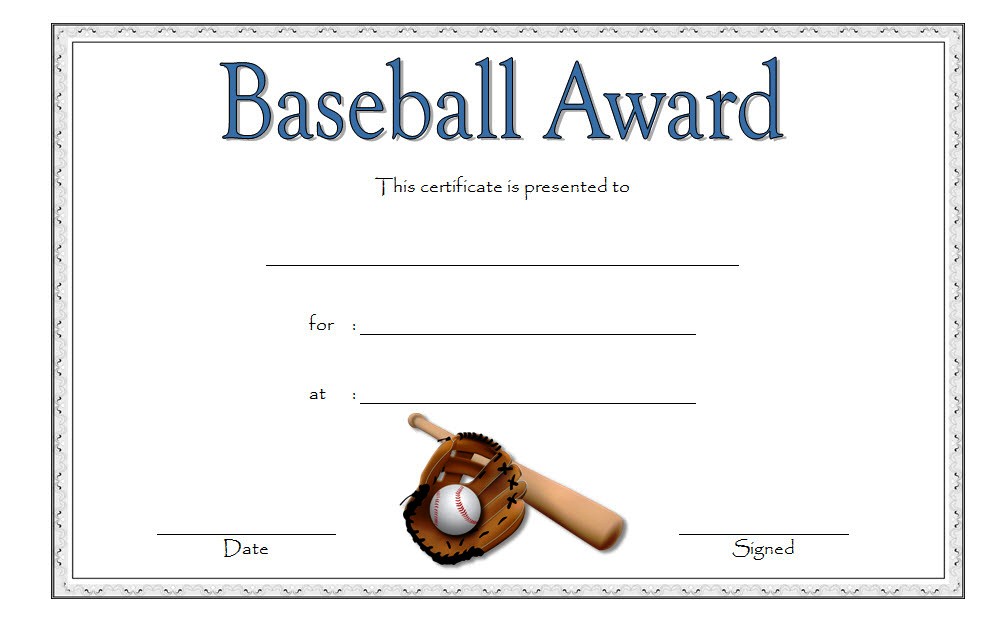 Editable Baseball Award Certificates 9 Sporty Designs Free 
