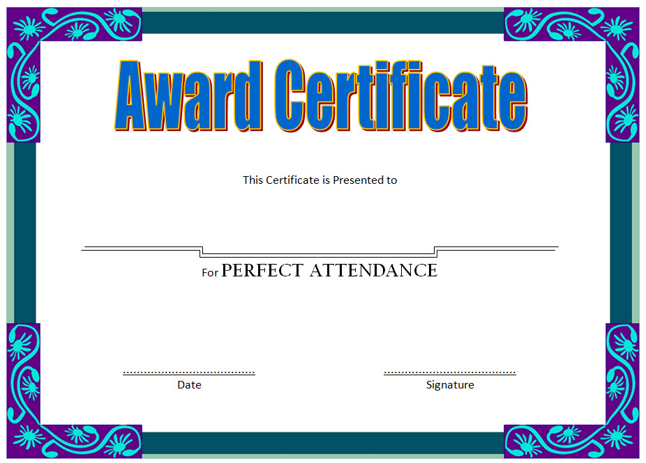 free-printable-perfect-attendance-certificate-template-printable