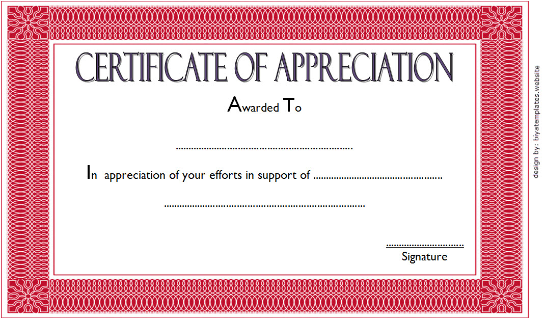 10 Editable Certificate Of Appreciation Templates Free