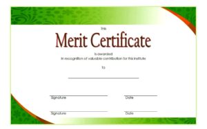 10+ Certificate Of Merit Templates Editable Free Download – Fresh 