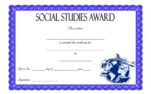 Editable Certificate Social Studies [10+ Perfect Designs Free] – Fresh ...