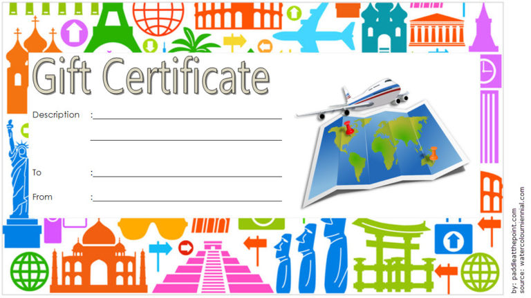 downloadable word travel certificate template free