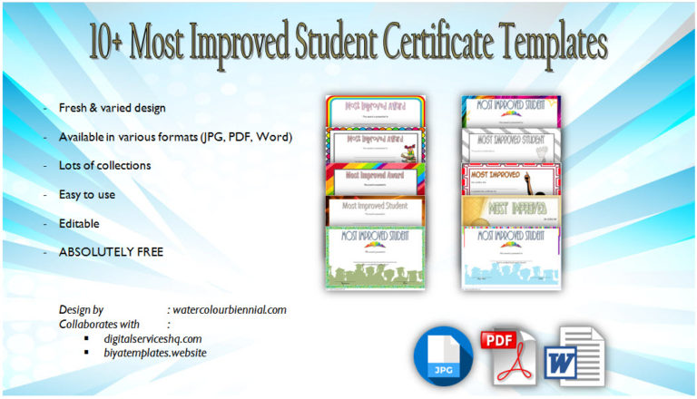 Free Printable Most Improved Student Certificates Fresh 