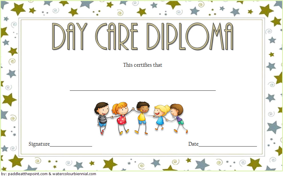 Daycare Diploma Certificate Templates 7 LATEST DESIGNS Fresh Professional Templates
