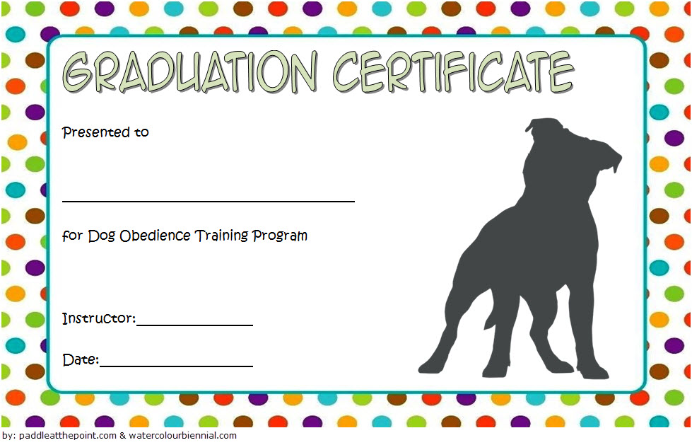 Dog Obedience Certificate Templates Free [8+ FREE DOWNLOAD]