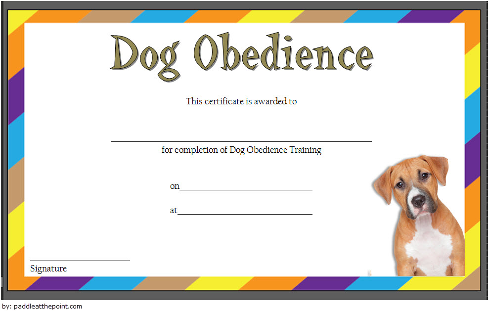 Dog Training Certificate Template [10+ Latest Designs FREE]
