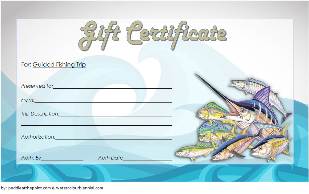 Fishing Gift Certificate Editable Templates Free 7 LATEST DESIGNS Fresh Professional