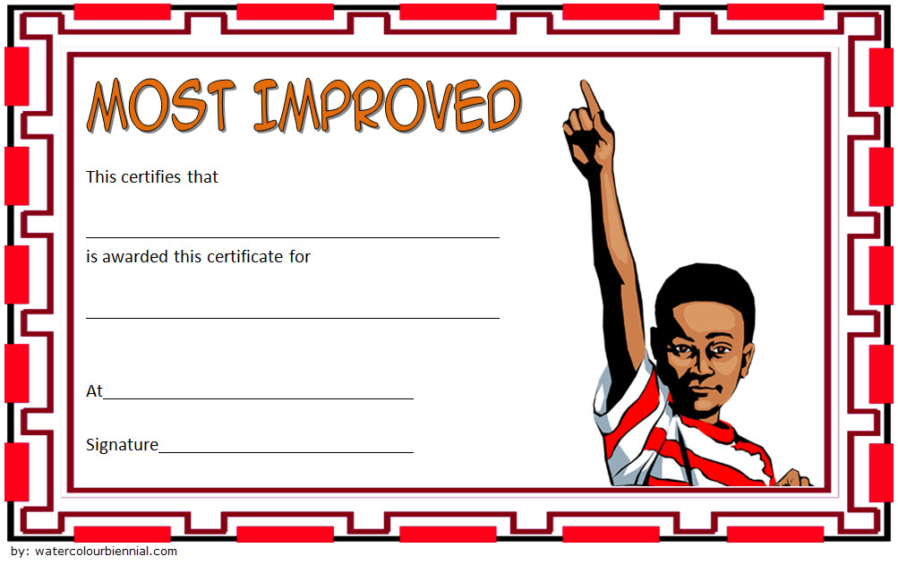 Most Improved Student Certificate: 10+ Template Designs FREE