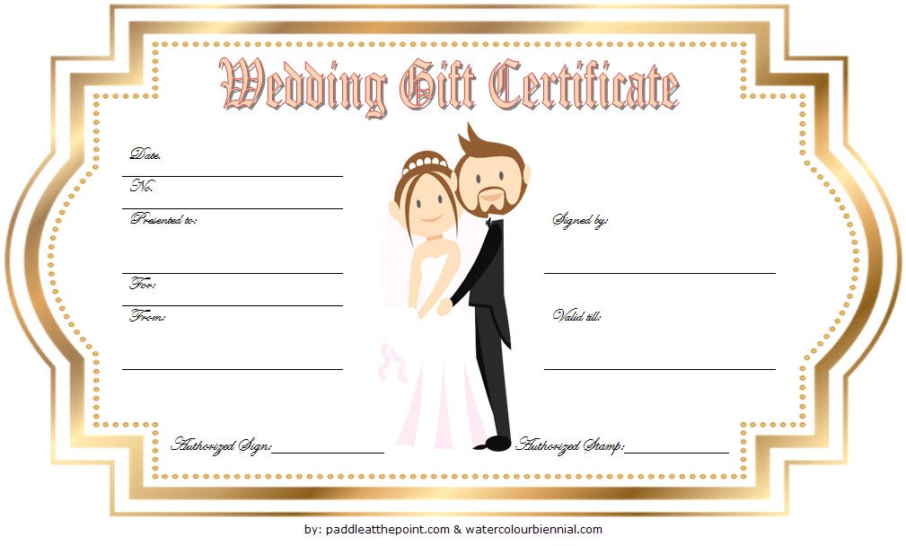  Wedding  Gift  Certificate  Template  7 BEAUTIFUL DESIGNS 