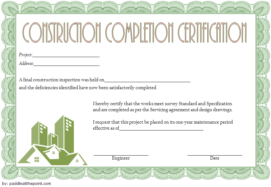 certificate of construction completion template, construction certificate of completion for insurance, certificate of completion contract construction, certificate of completion construction pdf, certificate of completion for construction work, building construction completion certificate format, project completion certificate from client, completion certificate from builder pdf
