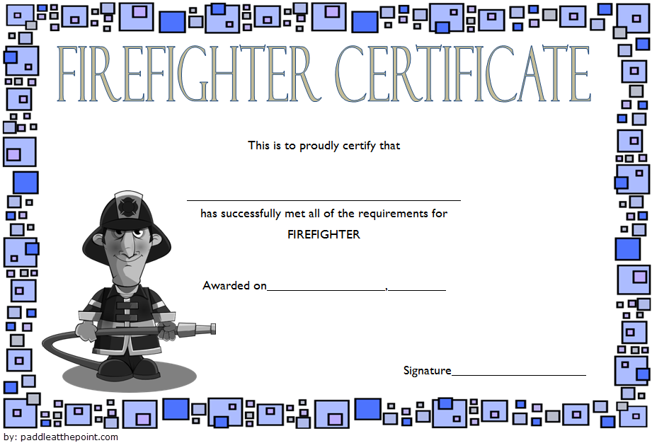 firefighter certificate template, firefighter training certificate template, honorary firefighter certificate template, firefighter of the year award template, junior firefighter certificate template