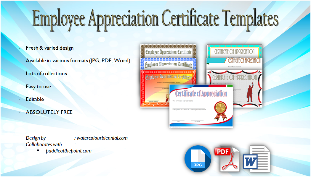 Employee Appreciation Certificate Template [7+ Great Designs Free]
