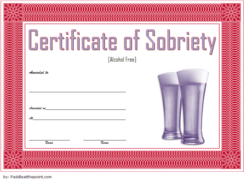 certificate of sobriety template, sobriety certificate template, alcoholics anonymous sobriety certificate, congratulations on 1 year sobriety, free printable sobriety certificate, promise certificate template, drug test certificate sample