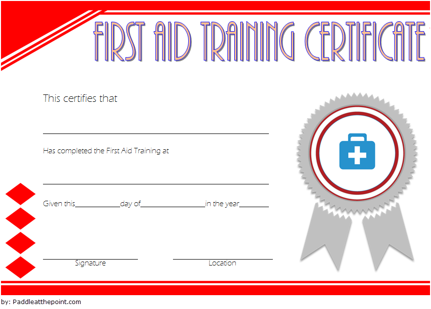 Cpr And First Aid Certificate Template