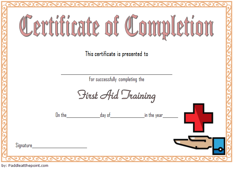 Free First Aid Certificate Printable Templates Free Printable Templates