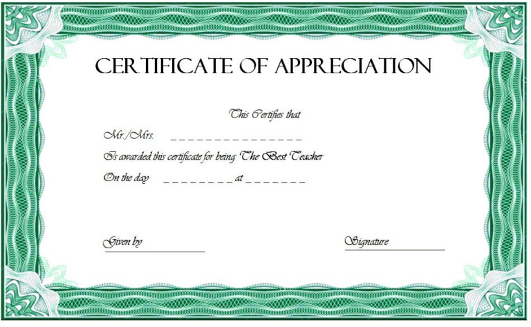 Teacher Appreciation Certificate Free Printable: 10  Designs Fresh