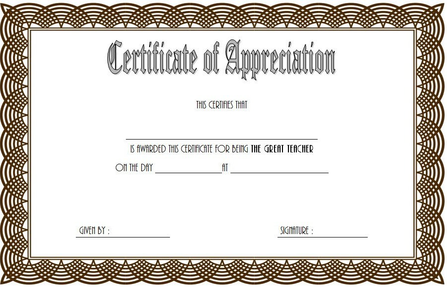 Best Teacher Certificate Templates Free