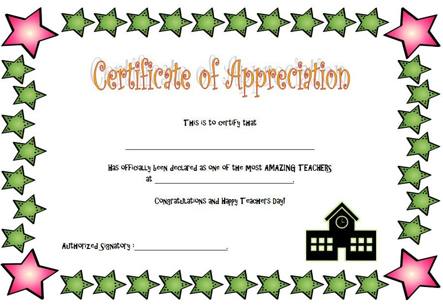 Free Printable Teacher Appreciation Certificates Printable Templates