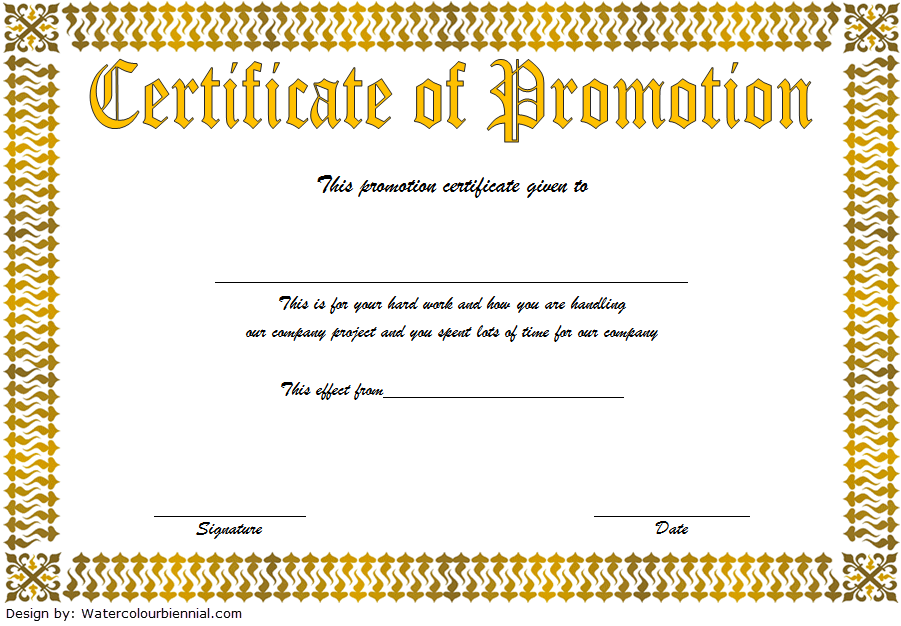 job promotion certificate template, certificate of job promotion, certificate of promotion template work, free printable certificate of promotion