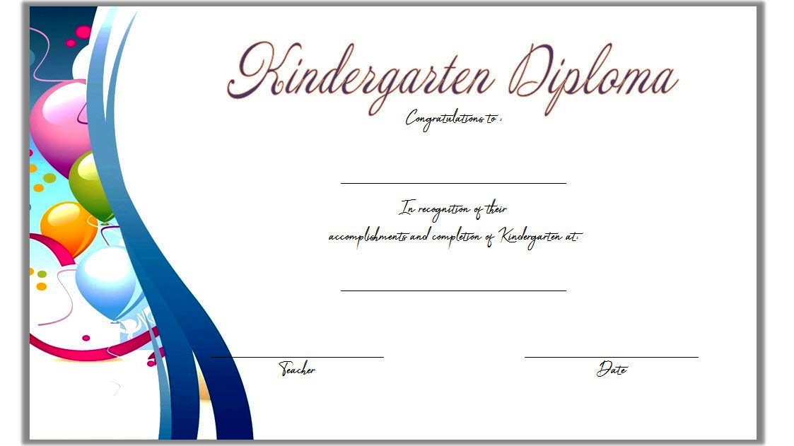 Kindergarten Diploma Certificate Templates: 10+ Designs FREE