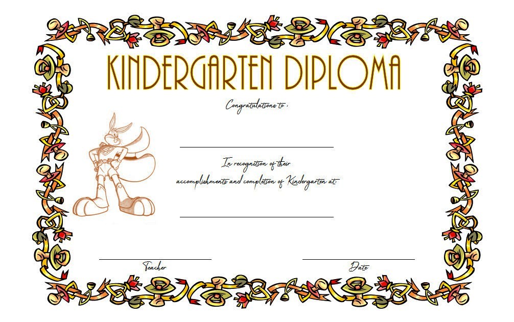 Kindergarten Diploma Certificate Templates: 10+ Designs FREE