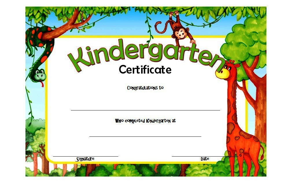 Kindergarten Diploma Certificate Templates 10+ Designs FREE Fresh