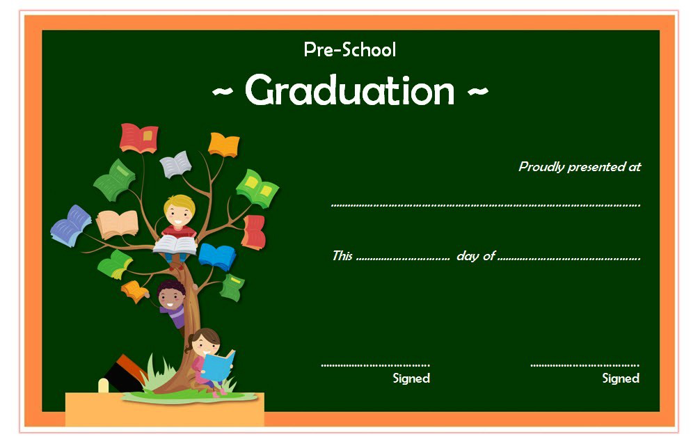 preschool graduation certificate free printable 10 designs