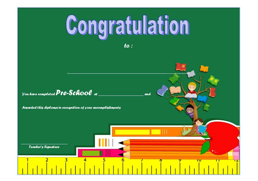 preschool graduation certificate free printable 10 designs