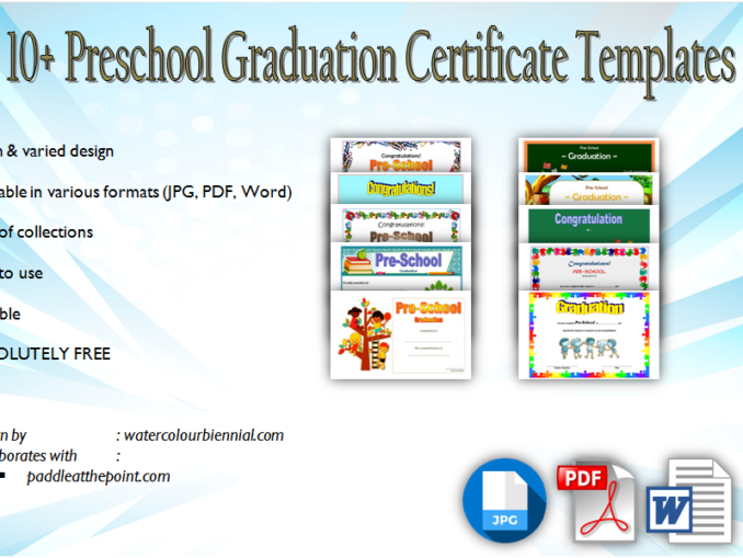 Free Printable Preschool Graduation Certificate Templates